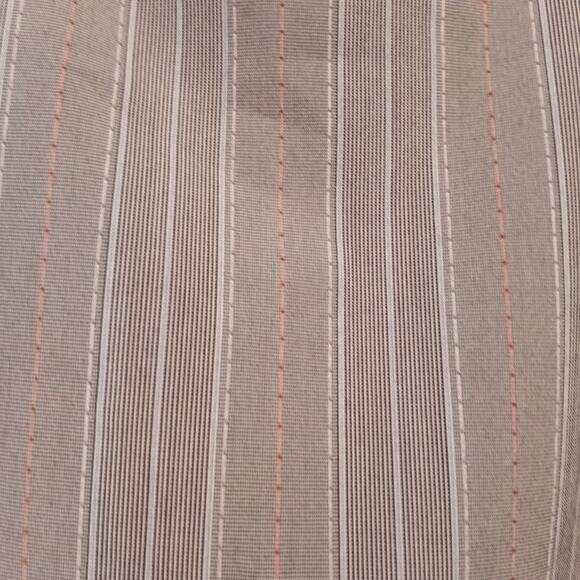 Versailles Beige Knee Length Pinstripe Skirt Flirty Hemline 10 - Picture 10 of 11